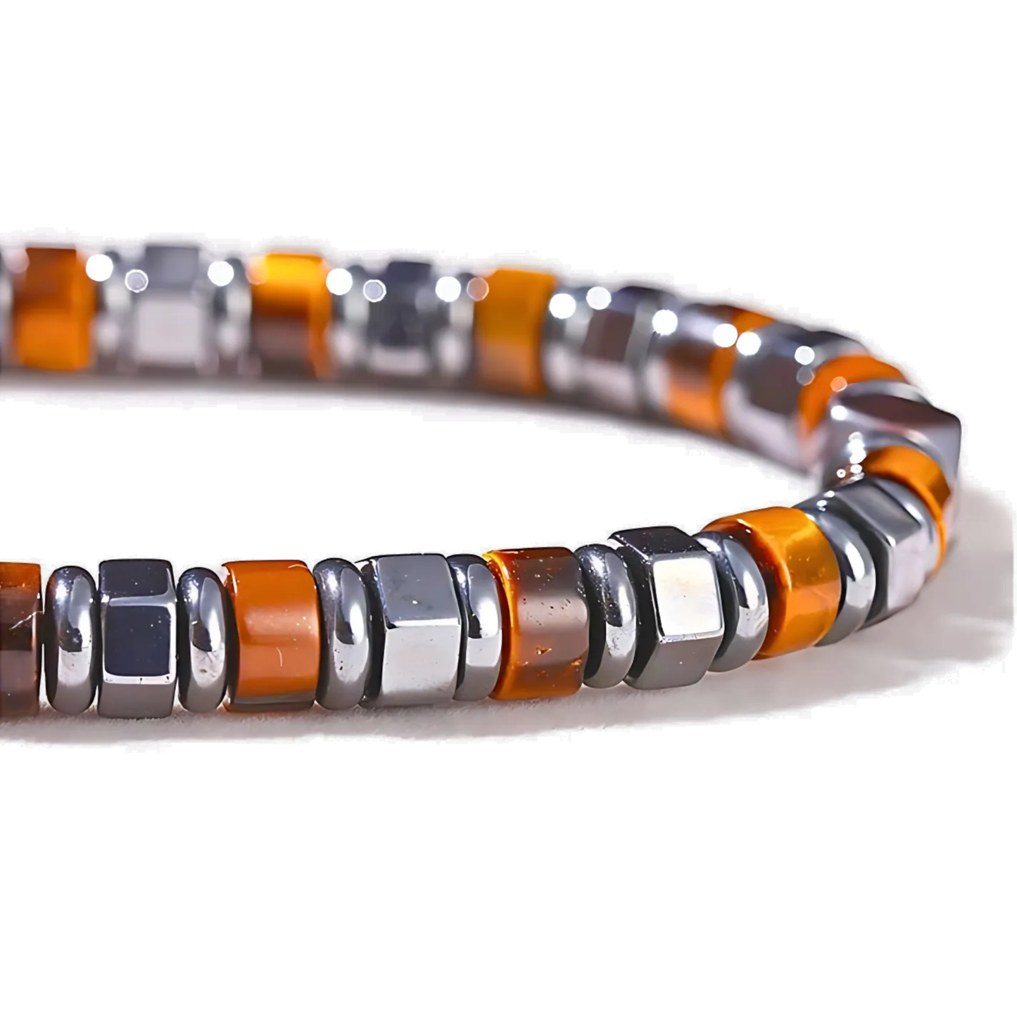 Tiger Eye & Hematite Spacers Bracelet