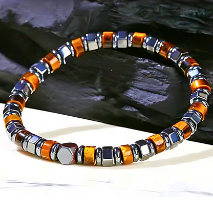 Tiger Eye & Hematite Spacers Bracelet